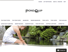Tablet Screenshot of pondquip.com.au
